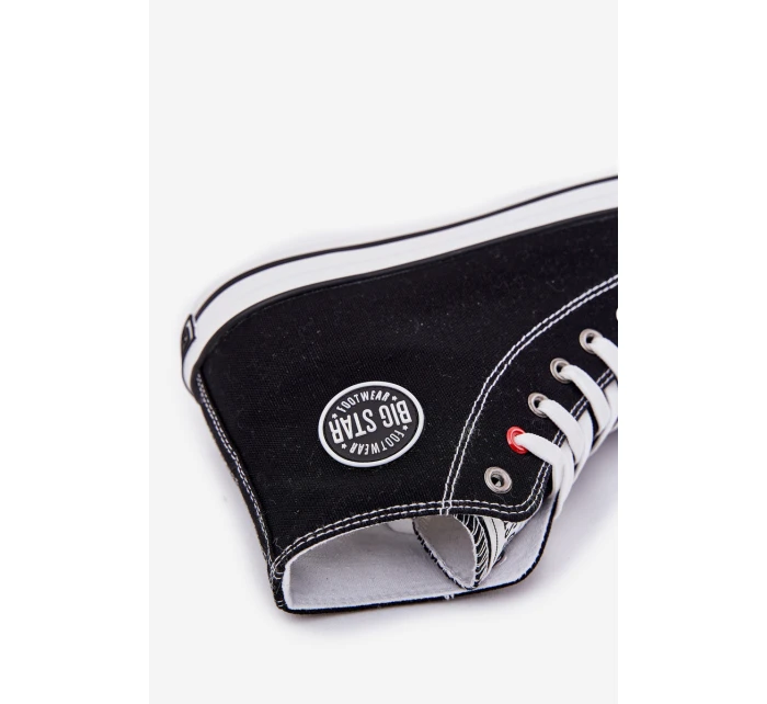 Textilní Pánské Tenisky Big Star NN174304 HI-POLY SYSTEM Černé