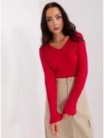 Sweter PM SW model 18959372 czerwony - FPrice Sweter PM SW model 18959372 czerwony - FPrice