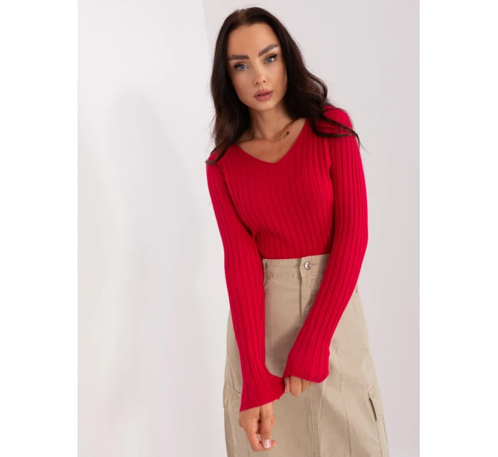 Sweter PM SW model 18959372 czerwony - FPrice Sweter PM SW model 18959372 czerwony - FPrice