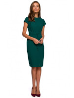 šaty s páskem na  zelené model 18003026 - STYLOVE