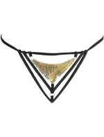 Provázek V-10378 černo-zlatý - Axami