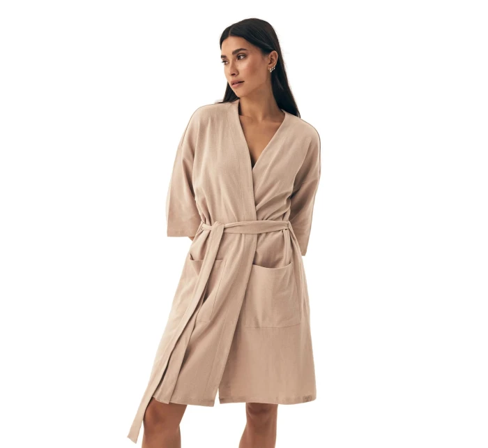 Dámský župan  béžový  model 21937837 - Henderson