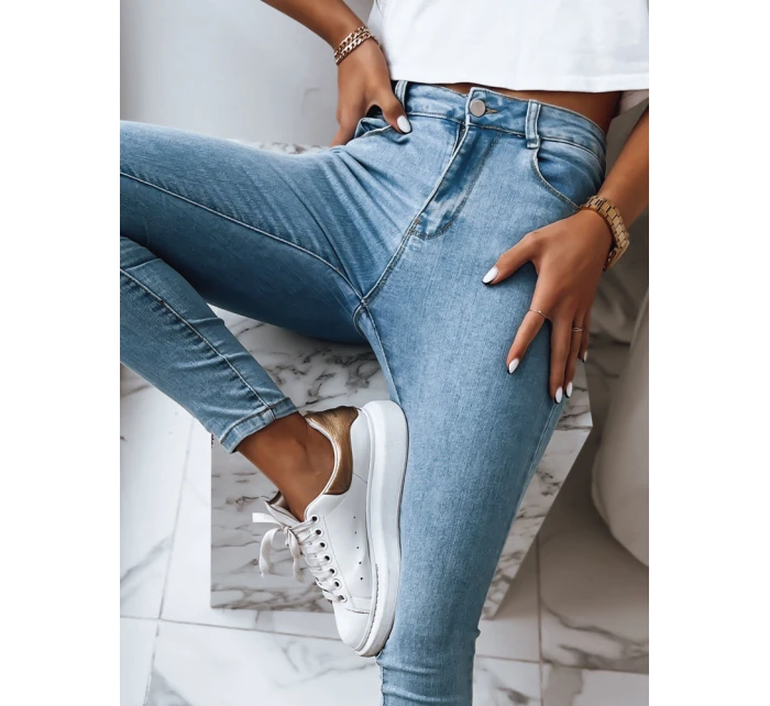 Dámské kalhoty DO IT NOW modré FashionStreet UY1387