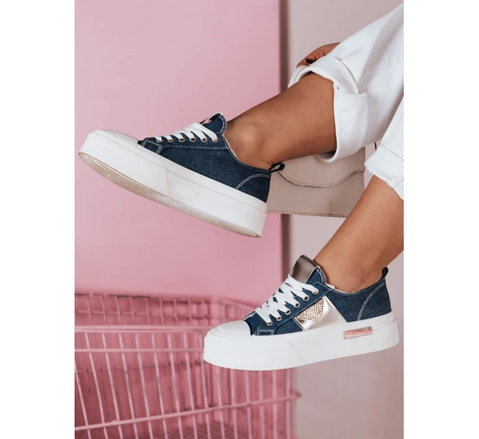 Dámské tenisky na platformě denim model 21983986 - Dstreet