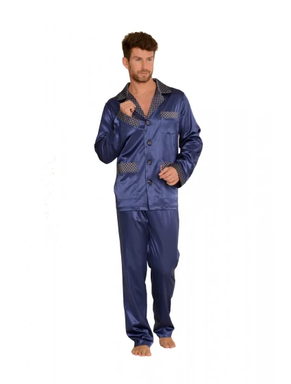 Pánské saténové pyžamo model 11329360 - De Lafense Pánské saténové pyžamo model 11329360 - De Lafense