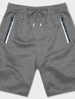 Šedé pánské kraťasy s vsadkami model 18416146 - J.STYLE