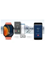 Chytré hodinky Gravity GT15-3 Červený silikonový řemínek + černý náramek