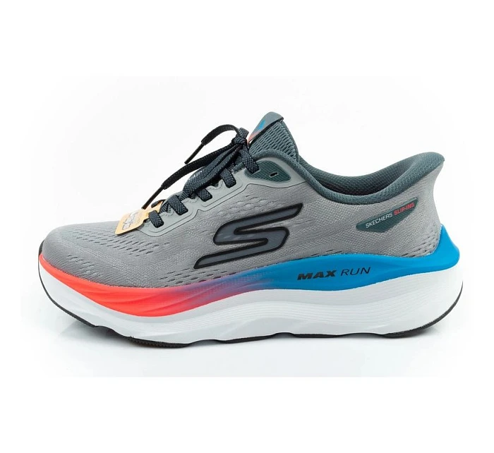 Skechers pánské sportovní boty tenisky Max Run grey SLIP-INS Skechers pánské sportovní boty tenisky Max Run grey SLIP-INS