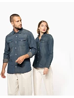 K Denim košile s dlouhým rukávem 20.K blue model 22509903 - Kariban K Denim košile s dlouhým rukávem 20.K blue model 22509903 - Kariban