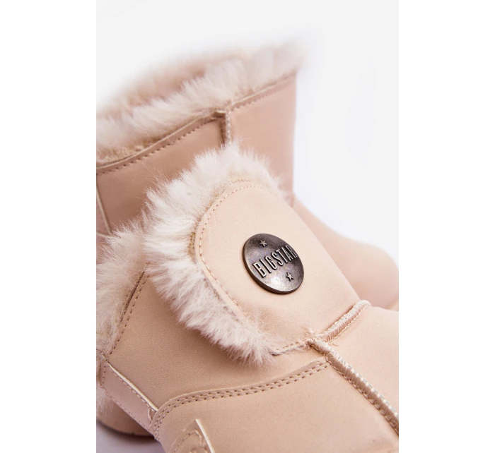 Dětské zimní boty s kožešinou Bežové Big Star model 21637213 - Big Star Shoes