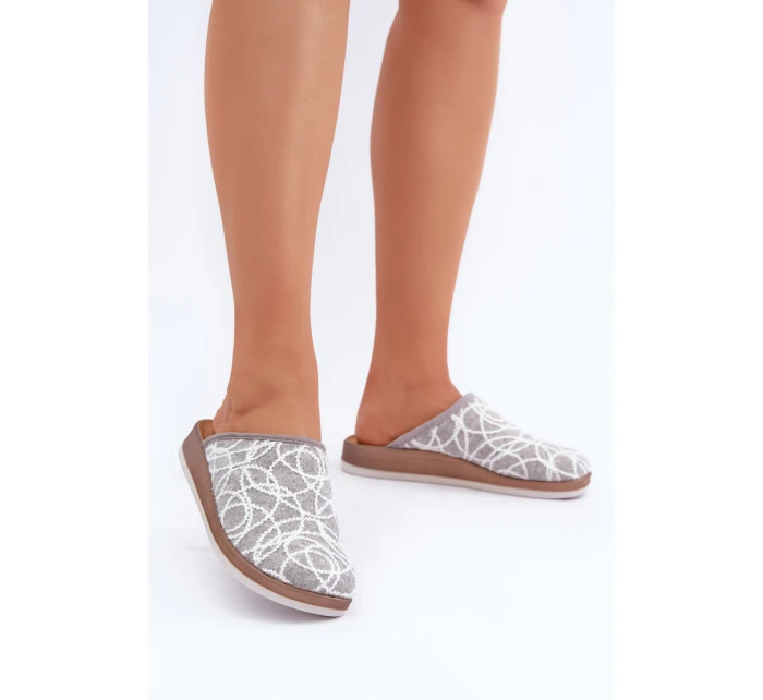 Lesklé dámské pantofle Inblu CT000028 Šedé