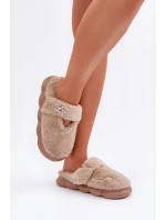 Pantofle S Tmavě Béžové model 21681715 - Boto Pantofle S Tmavě Béžové model 21681715 - Boto