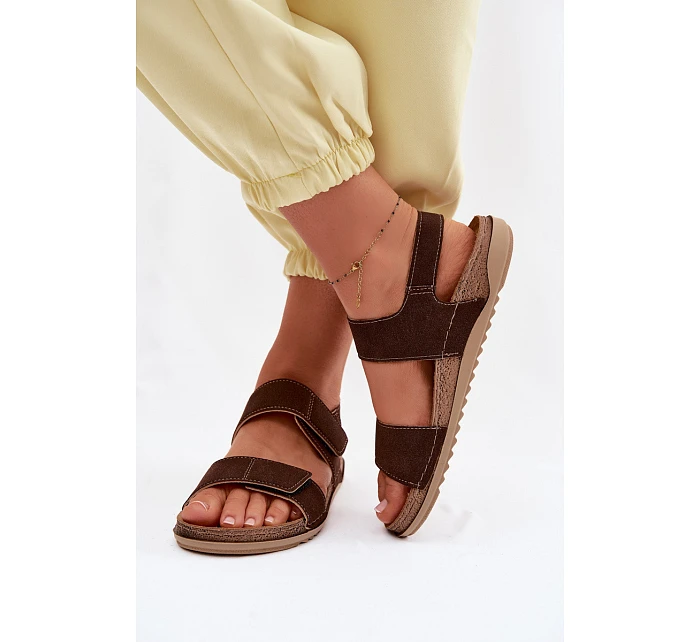 Dámské sandály Inblu AA000070 Hnědé