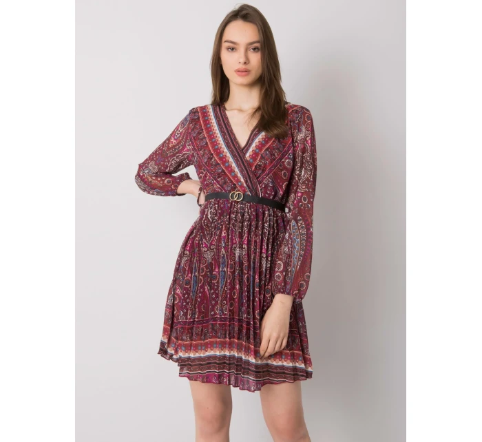 Šaty DHJ SK 10201.93P kaštanová