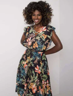 Šaty DHJ SK model 17356150 černá a zelená - FPrice