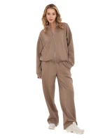 Spodnie SM SP model 21782355 ciemny bezowy - FPrice Spodnie SM SP model 21782355 ciemny bezowy - FPrice