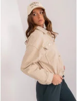 Béžová džínová dámská oversize bunda model 20114394 - Factory Price