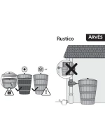 Sud na dešťovou vodu RUSTICO 275L UMBRA WOOD dětské
