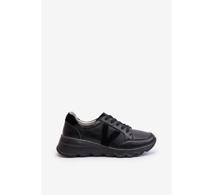 Dámské Kožené Sportovní Boty Vinceza 7918 Černé