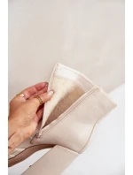 Boty Na Masivní Platformě A Podpatku Zateplené Světle Béžové Selahra Boty Na Masivní Platformě A Podpatku Zateplené Světle Béžové Selahra