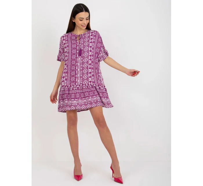 Dámské šaty D73771M30306C fialové - FPrice