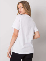 Nadměrné bílé bavlněné tričko