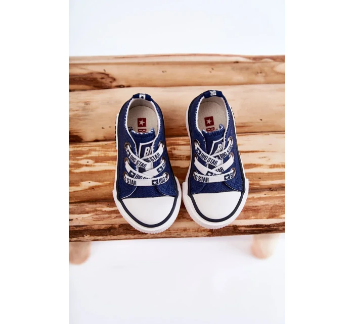 Dětské látkové tenisky BIG STAR KK374050 Námořnická modrá Dětské látkové tenisky BIG STAR KK374050 Námořnická modrá