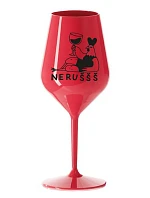 NERUŠŠŠ - červená nerozbitná sklenice na víno 470 ml NERUŠŠŠ - červená nerozbitná sklenice na víno 470 ml