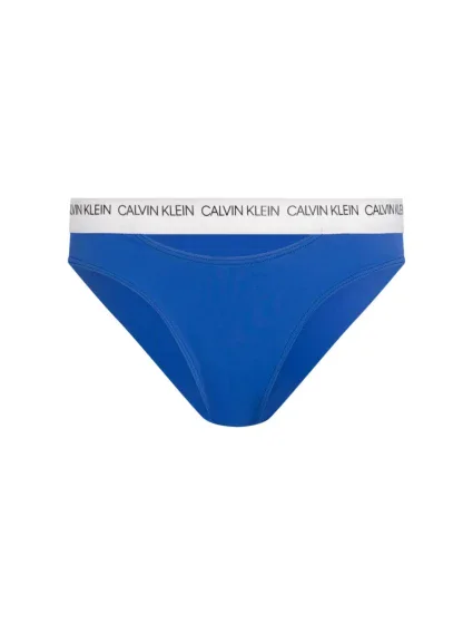 Spodní díl plavek KW0KW00658-CHQ modrobílá - Calvin Klein