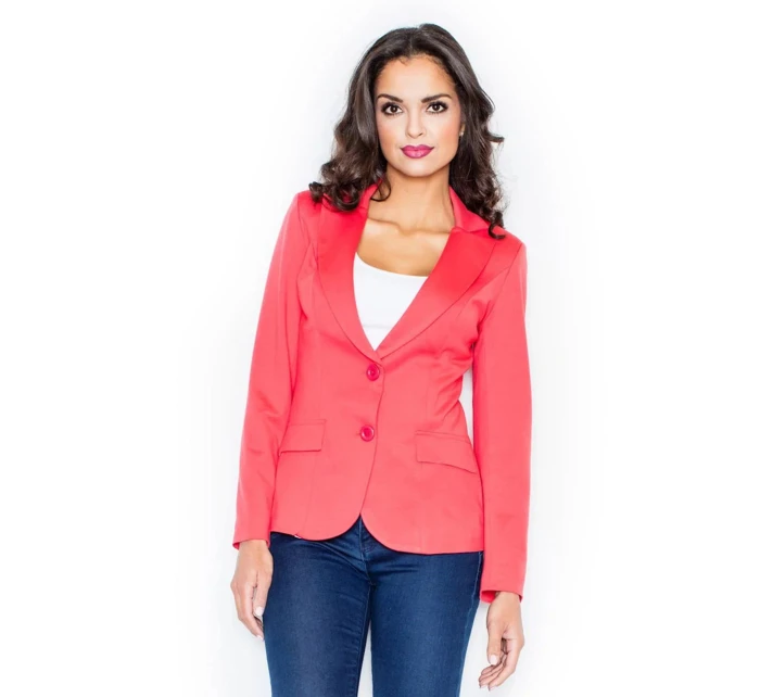 Dámské sako M085 korálová - Figl