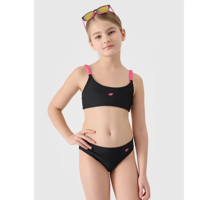Dívčí dvoudílné plavky 4F 4FJWSS25UBKSF045-20S Dívčí dvoudílné plavky 4F 4FJWSS25UBKSF045-20S