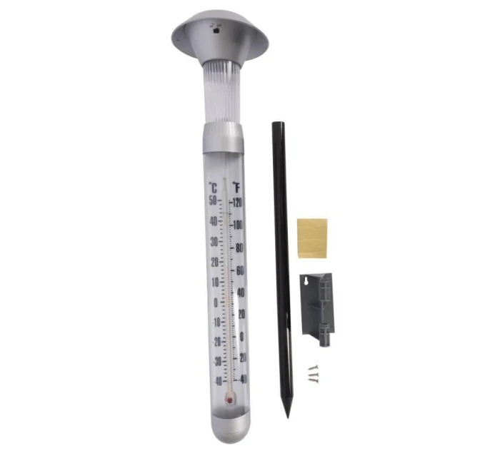 SOLÁRNÍ TEPLOMĚR S LED OSVĚTLENÍM H 97CM GRUNDIG SOLÁRNÍ TEPLOMĚR S LED OSVĚTLENÍM H 97CM GRUNDIG