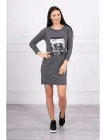 se šaty s potiskem model 18744056 - K-Fashion se šaty s potiskem model 18744056 - K-Fashion