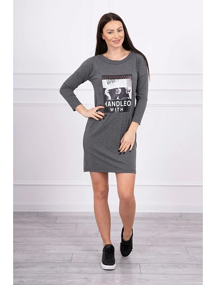 se šaty s potiskem model 18744056 - K-Fashion