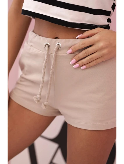 Dámské bavlněné šortky s model 21220085 černé - K-Fashion