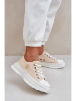 Dámské Tenisky Na Masivní Podešvi Big Star model 21683870 Béžové - Big Star Shoes Dámské Tenisky Na Masivní Podešvi Big Star model 21683870 Béžové - Big Star Shoes