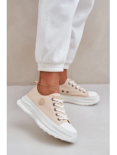 Dámské Tenisky Na Masivní Podešvi Big Star model 21683870 Béžové - Big Star Shoes
