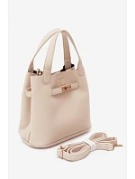 Kabelka s z umělé kůže světle béžová model 22221045 - Flora&Co Kabelka s z umělé kůže světle béžová model 22221045 - Flora&Co