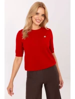 Svetr s krátkým rukávem model 216858 Factory Price Svetr s krátkým rukávem model 216858 Factory Price