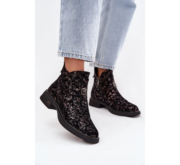 Boty na podpatku model 219566 Step in style Boty na podpatku model 219566 Step in style