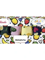 Dárková krabička zábavných crazy ponožek 4 páry CRAZY SOCKS BOX - BELLINDA - zelená