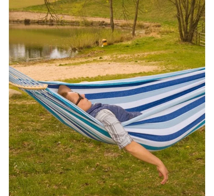 Zahradní síť pro 2 osoby Luxe XXL cm modrá model 21803927 Zahradní síť pro 2 osoby Luxe XXL cm modrá model 21803927