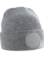 Beechfield B 446 Čepice s kruhovou nášivkou 53.0446 heather grey Beechfield B 446 Čepice s kruhovou nášivkou 53.0446 heather grey
