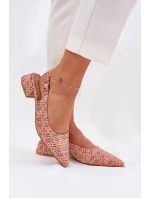 Pletené Dámské Sandály Na Podpatku Multikolor model 21687139 - Boto Pletené Dámské Sandály Na Podpatku Multikolor model 21687139 - Boto