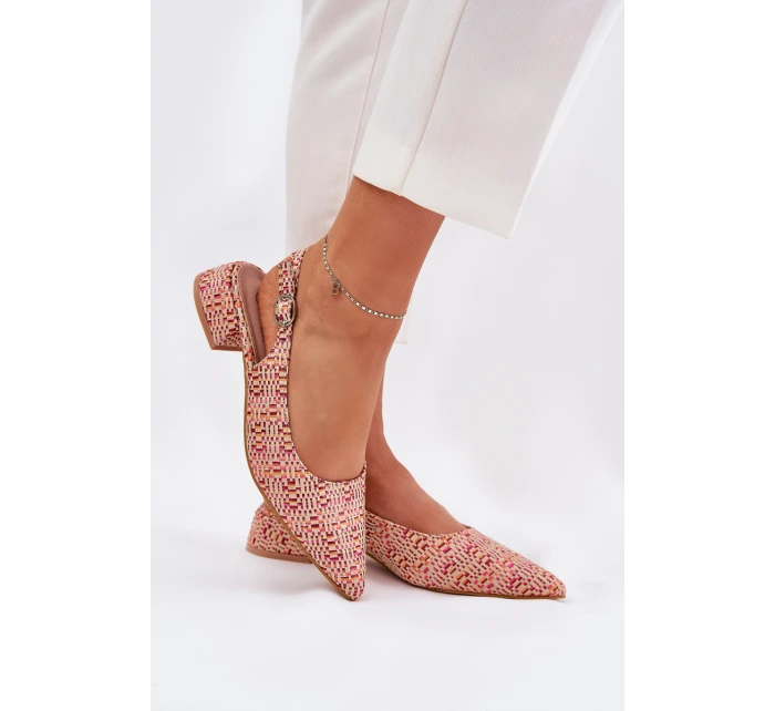 Pletené Dámské Sandály Na Podpatku Multikolor model 21687139 - Boto Pletené Dámské Sandály Na Podpatku Multikolor model 21687139 - Boto