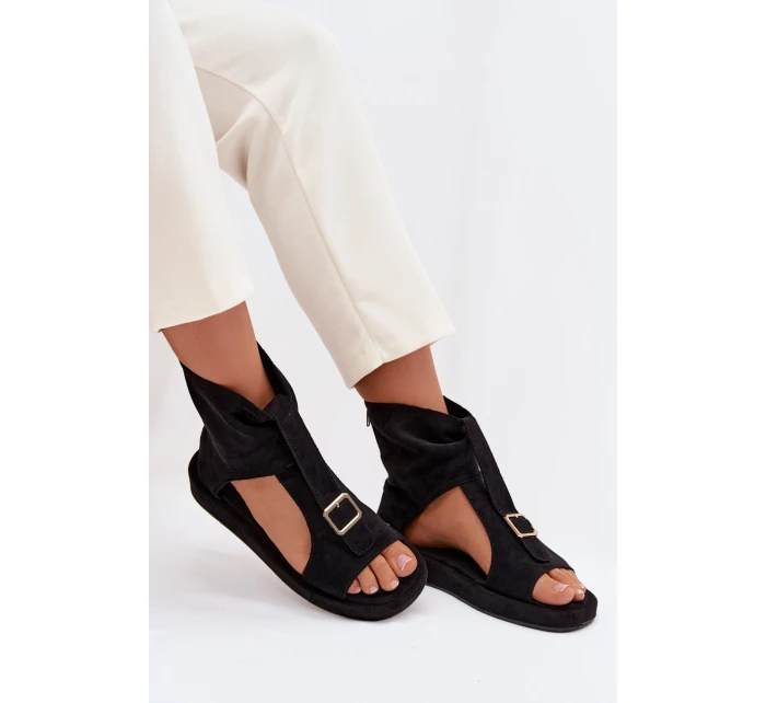 Dámské sandály s horní částí Černé model 21937516 - Boto