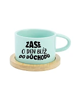 ZASE O DEN BLÍŽ DO DŮCHODU - mint hrníček makronka 200 ml