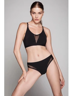 Dámské kalhotky BIKINI  POL5017BI-02 Černá - LAMA