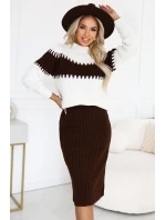 Dvoudílný svetr s sukní model 21402430 - numoco basic