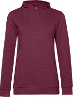 B&C #Hoodie /women Dámská mikina s kapucí 01.W04W wine